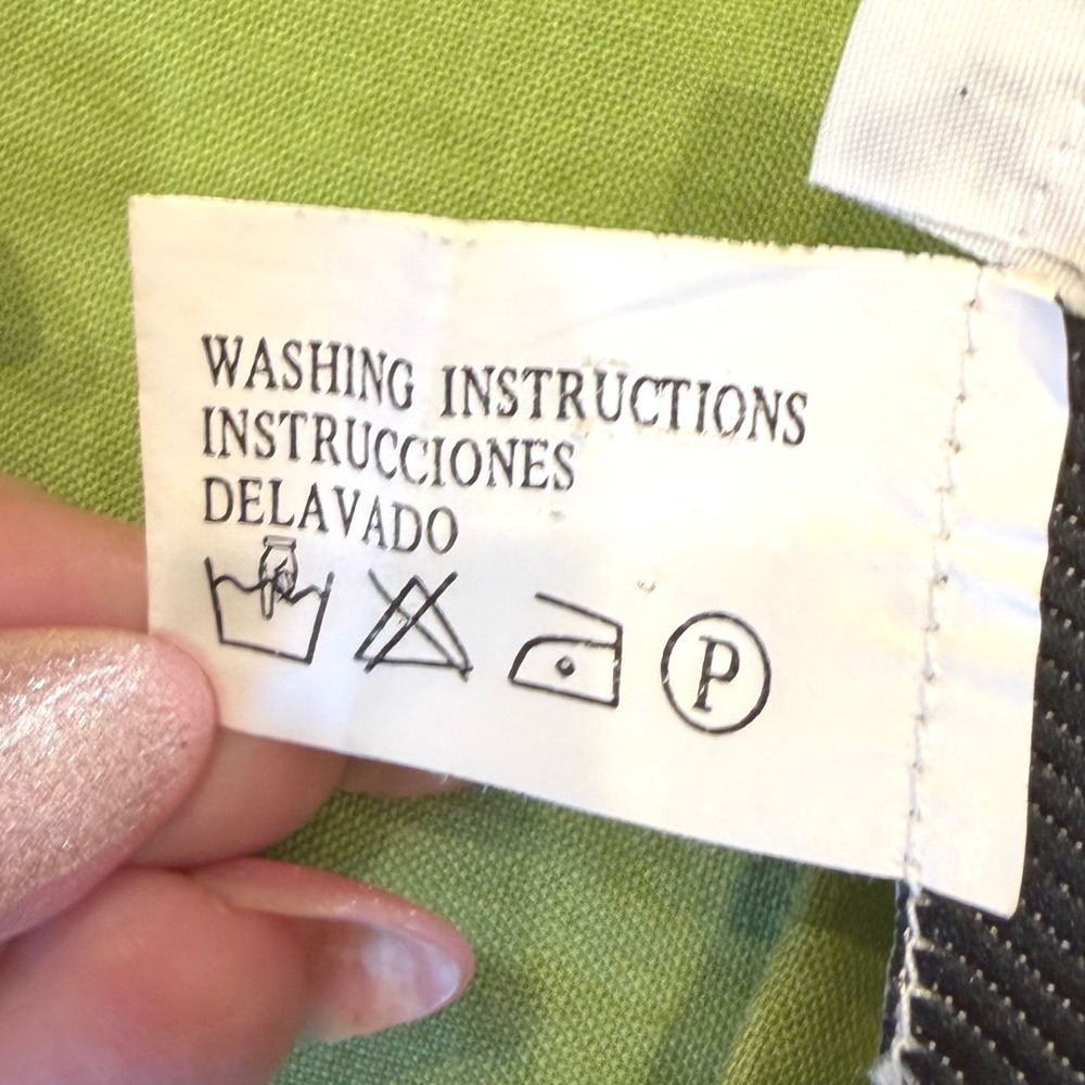 Passion Francais Vtg Lime Green 100% Linen Embroidered Button Down Shirt Sz 20 - Picture 6 of 8